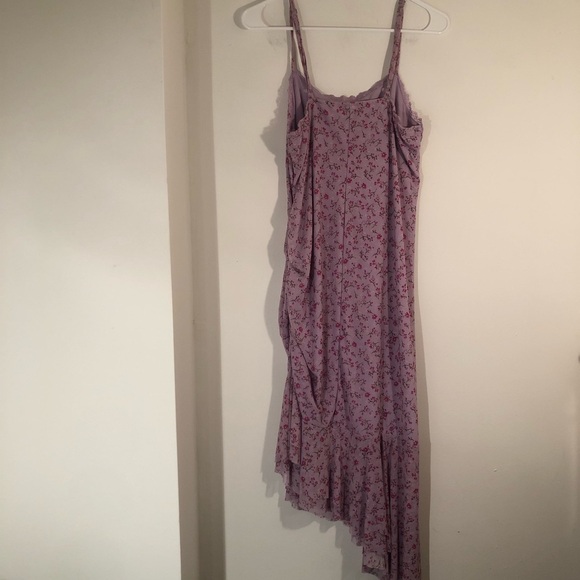 Wild Fable Floral Nightgown Women’s L Ruched Side Adjustable Straps Asymmetrical - Picture 2 of 9